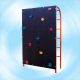 Rock climbing wall with vertical ribbed wall 