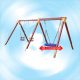 Two-seat swing with baby seat, 1000 mm nest swing with basket