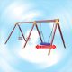 Two-seat swing with baby seat, 1200 mm nest swing with basket