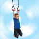 Public gymnastic ring with steel insert